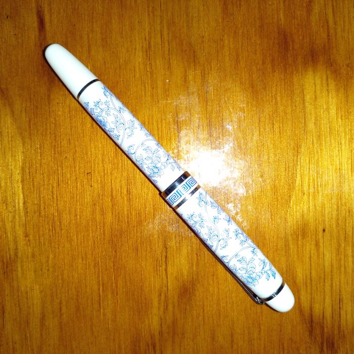 Pluma Tipo Fuentes Resistibles MXXLP-004-2 2pzas 0,5mm Punta Azul 2 Tintas Morada Acero Inoxidable Para Cartucho SmallCartri 3,4mm, PorcelainLuy