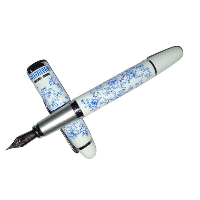 Pluma Tipo Fuentes Resistibles MXXLP-004-2 2pzas 0,5mm Punta Azul 2 Tintas Morada Acero Inoxidable Para Cartucho SmallCartri 3,4mm, PorcelainLuy