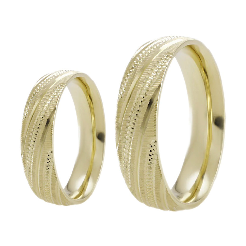 Argolla Matrimonio 5 Mms Comfort. Oro 14 Kilates.