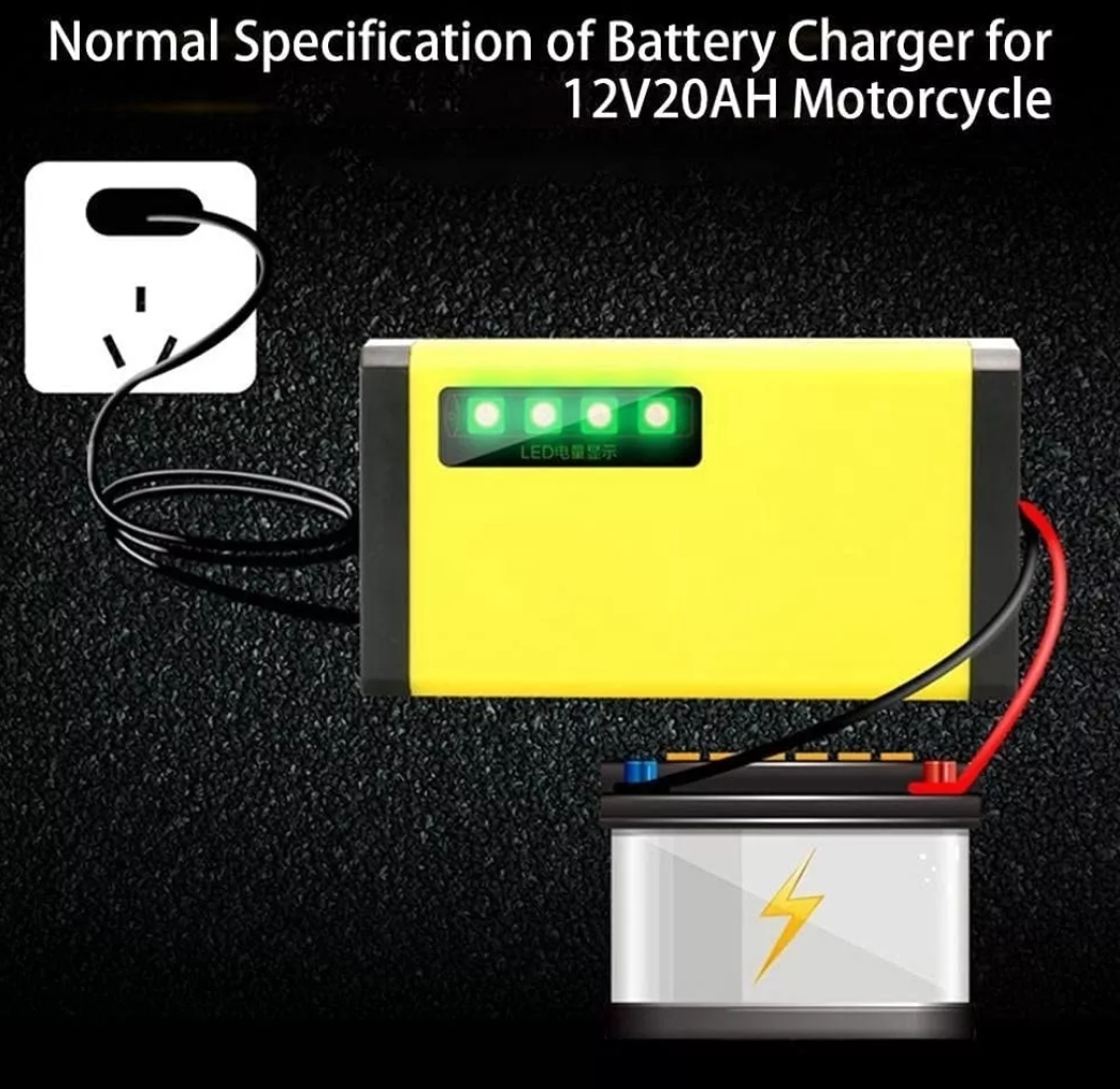 Cargador De Baterías Automotriz Automático Inteligente 20ah