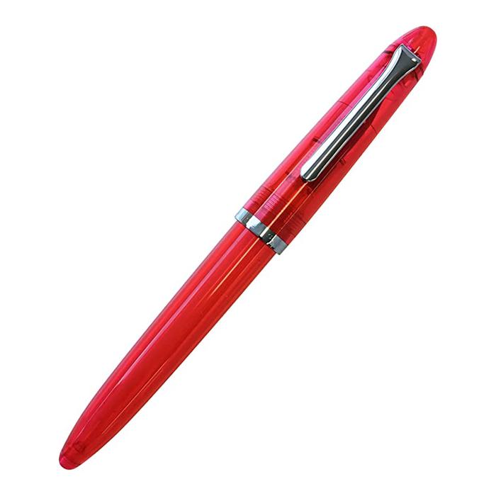 Bolígrafo Tipo Fuente con Tintas MXRRL-009-2 1pza 0,5mm Punta Rojo 1 Tinta Roja Acero Inoxidable Para Cartucho SmallCartri 3,4mm, RedPearl