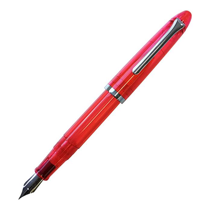 Bolígrafo Tipo Fuente con Tintas MXRRL-009-2 1pza 0,5mm Punta Rojo 1 Tinta Roja Acero Inoxidable Para Cartucho SmallCartri 3,4mm, RedPearl