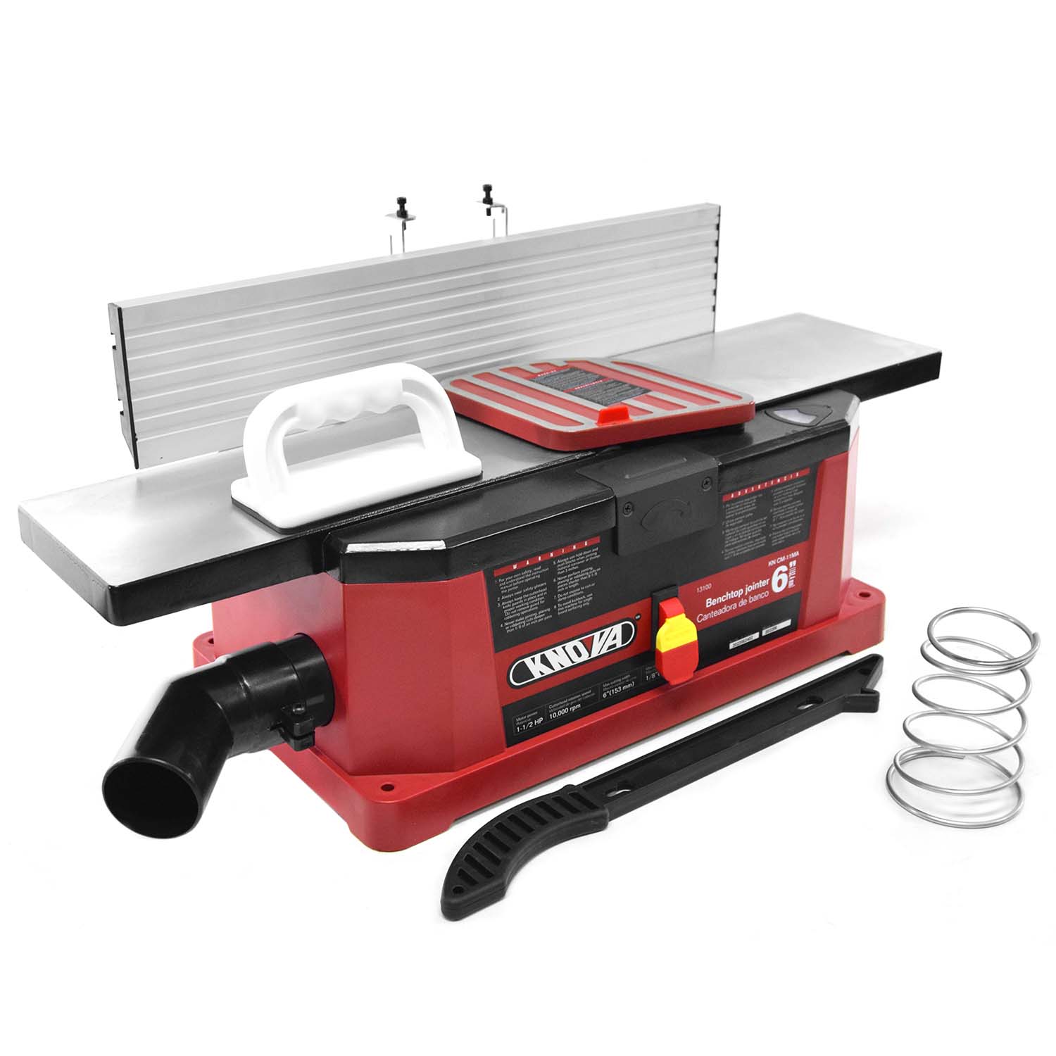 Knova Canteadora para madera de banco 6 pulgadas profesional 1.5 HP 1100W 10000 RPM