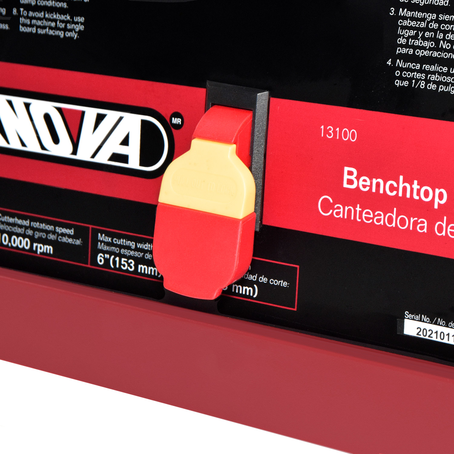 Knova Canteadora para madera de banco 6 pulgadas profesional 1.5 HP 1100W 10000 RPM