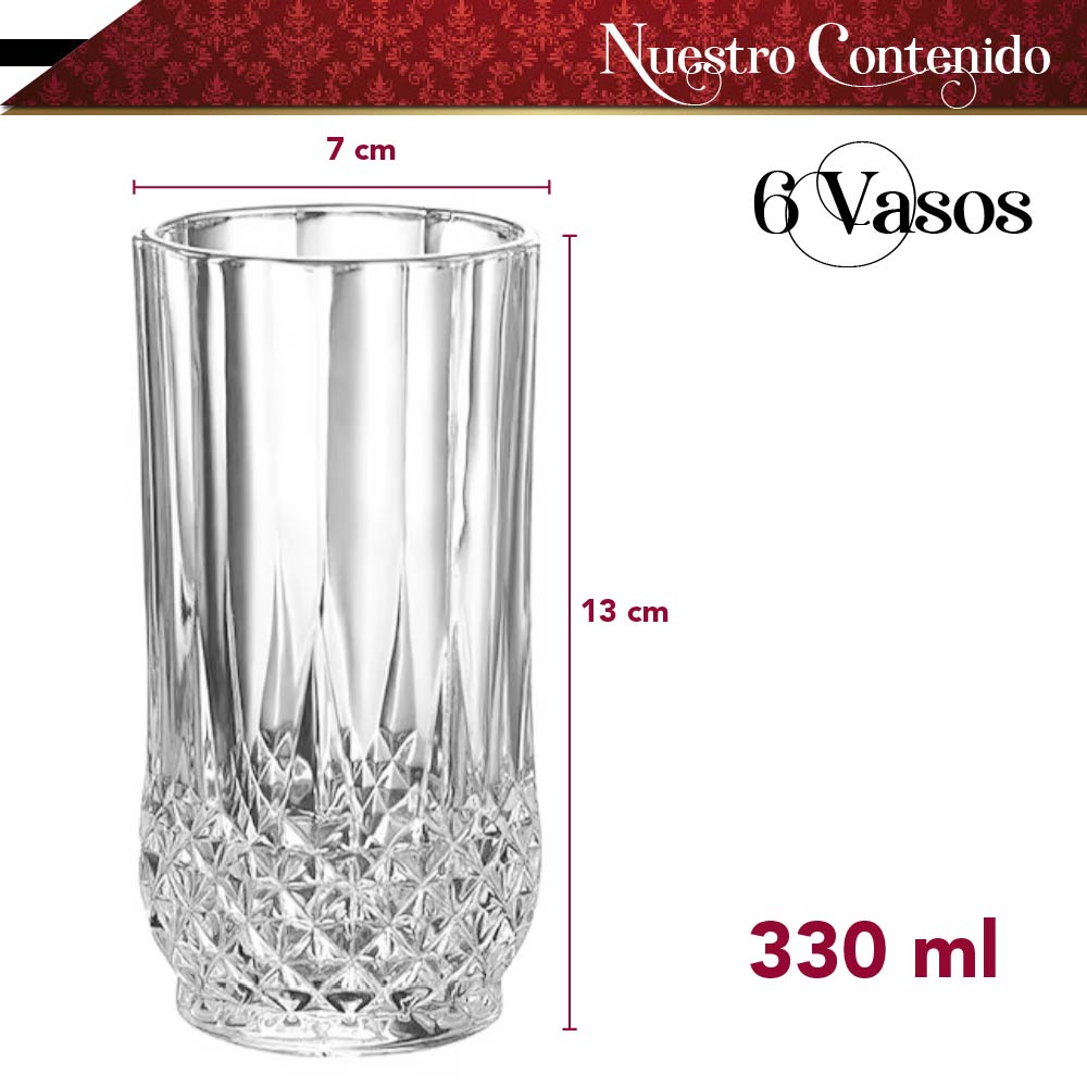 Set De Vasos De Cristal Elegantes Para Tus Bebidas Favoritas