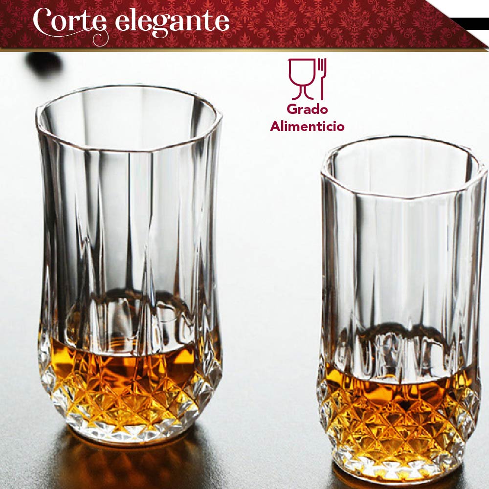 Set De Vasos De Cristal Elegantes Para Tus Bebidas Favoritas