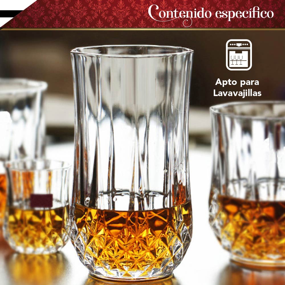Set De Vasos De Cristal Elegantes Para Tus Bebidas Favoritas