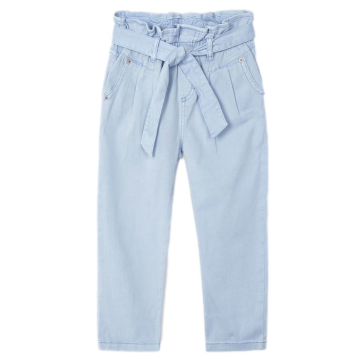 Conjunto playera manga corta y pantalón largo slouchy de algodón sostenible para niña marca Mayoral