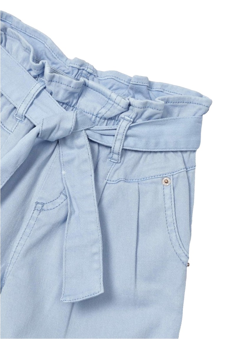 Conjunto playera manga corta y pantalón largo slouchy de algodón sostenible para niña marca Mayoral