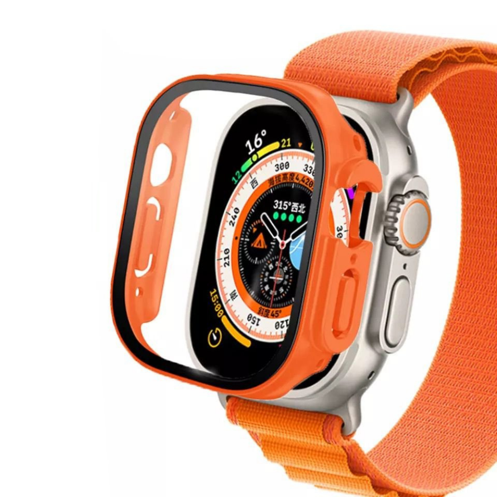 iwatch: correa transparente para Apple Watch, brazalete deportivo para entrenamiento con protección de estuche, correa a prueba de golpes para Apple Watch series