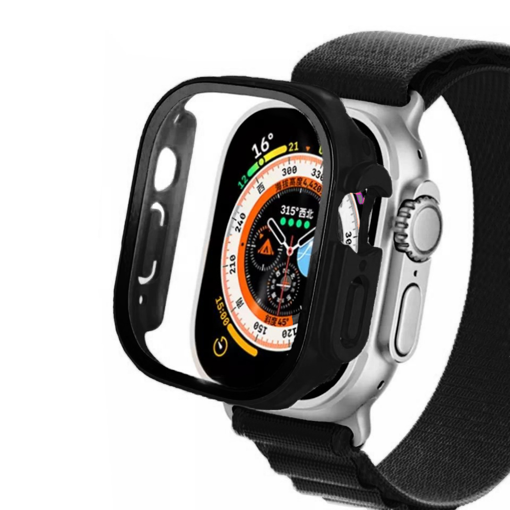 iwatch: correa transparente para Apple Watch, brazalete deportivo para entrenamiento con protección de estuche, correa a prueba de golpes para Apple Watch series