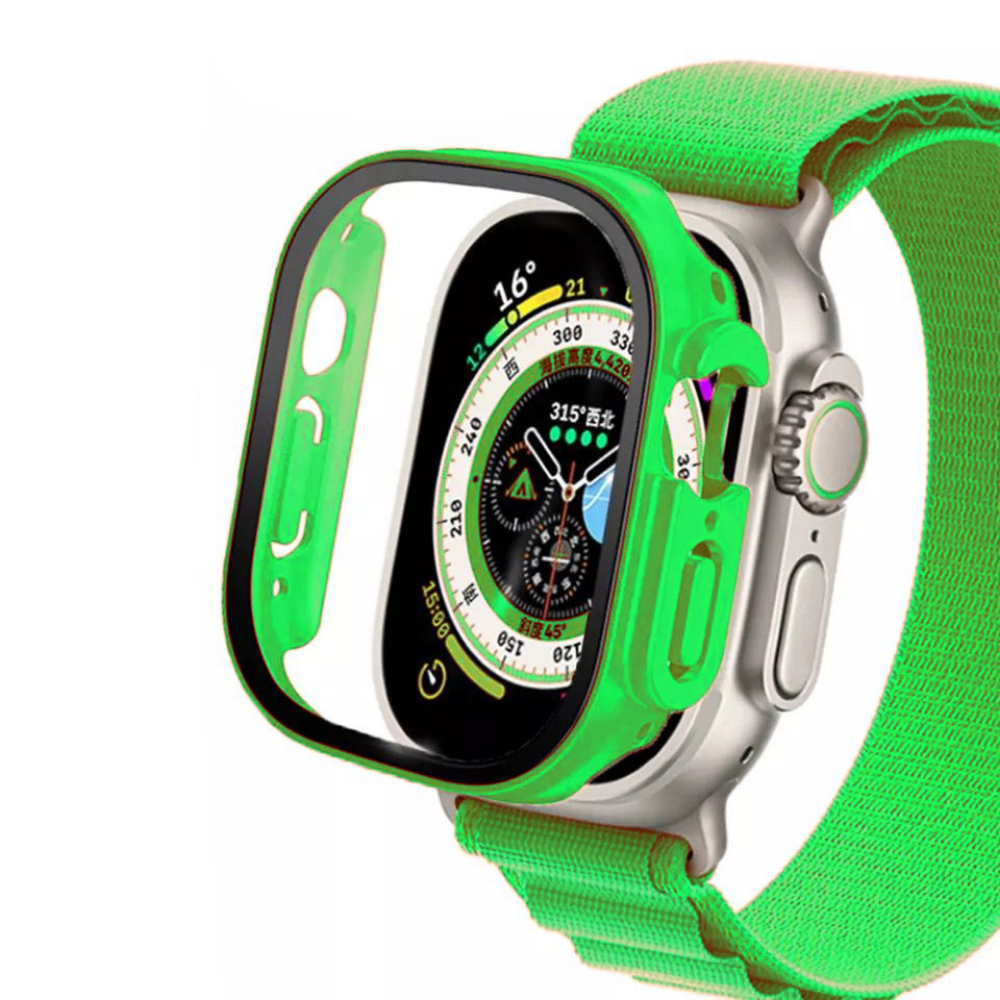 iwatch: correa transparente para Apple Watch, brazalete deportivo para entrenamiento con protección de estuche, correa a prueba de golpes para Apple Watch series
