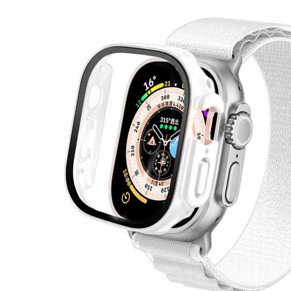 iwatch: correa transparente para Apple Watch, brazalete deportivo para entrenamiento con protección de estuche, correa a prueba de golpes para Apple Watch series