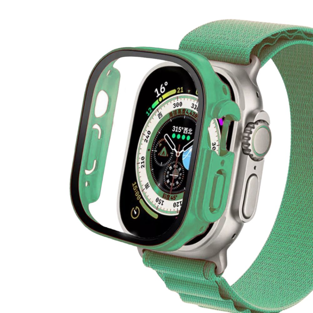 iwatch: correa transparente para Apple Watch, brazalete deportivo para entrenamiento con protección de estuche, correa a prueba de golpes para Apple Watch series