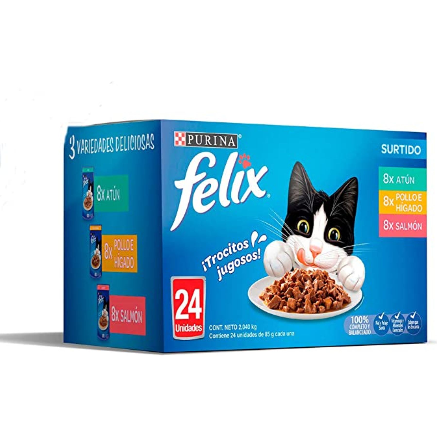 Alimento húmedo para Gato Pack 24 de 85g Purina Felix