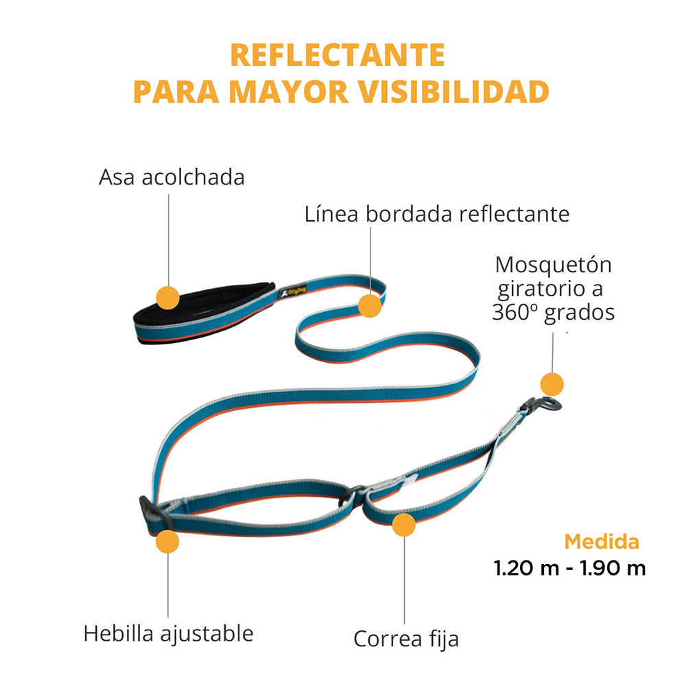 Correa Urbana para Perro AIR BLUE Azul Ollydog