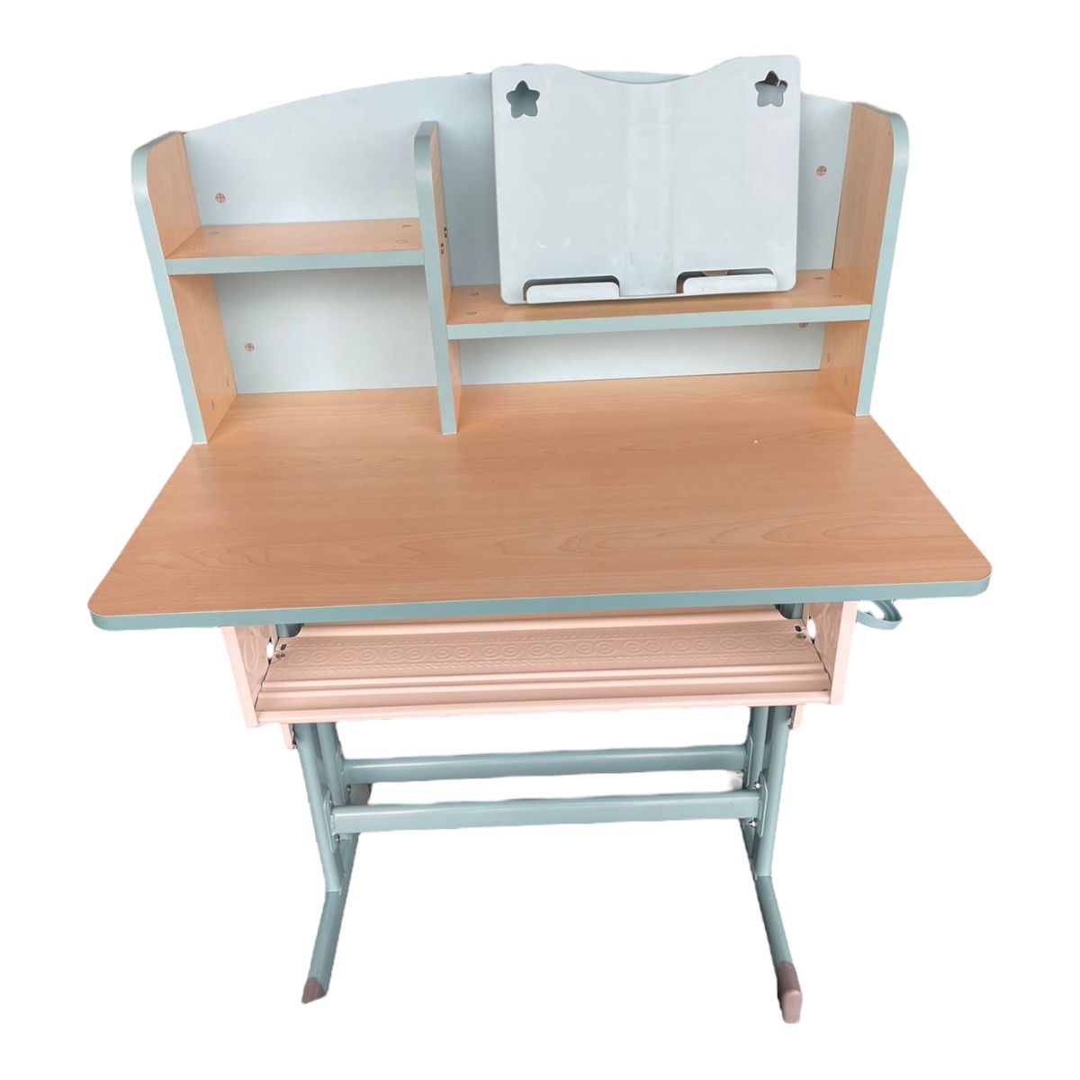 Escritorio Ergonomico Para Niños Con Librero Azul