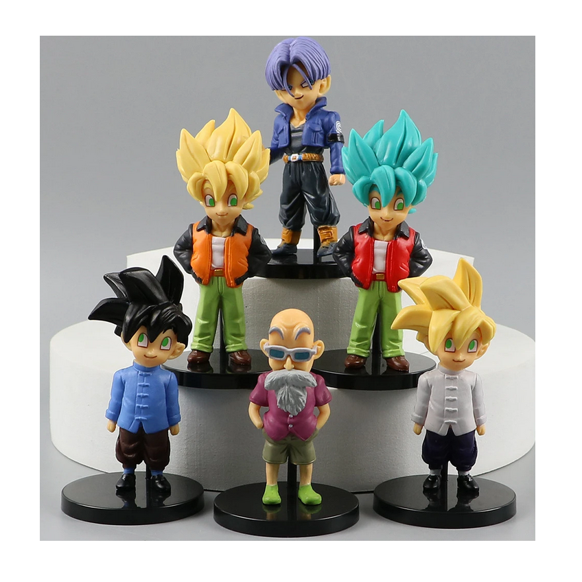 Kit 12 Juguetes Muñecos Dragon Ball Z Super Goku, Vegeta, Trunks, No.18, Gohan, etc