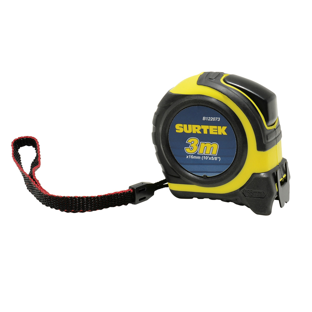 Flexómetro Rubber Grip 3m x 5/8pulg Herramientas Surtek