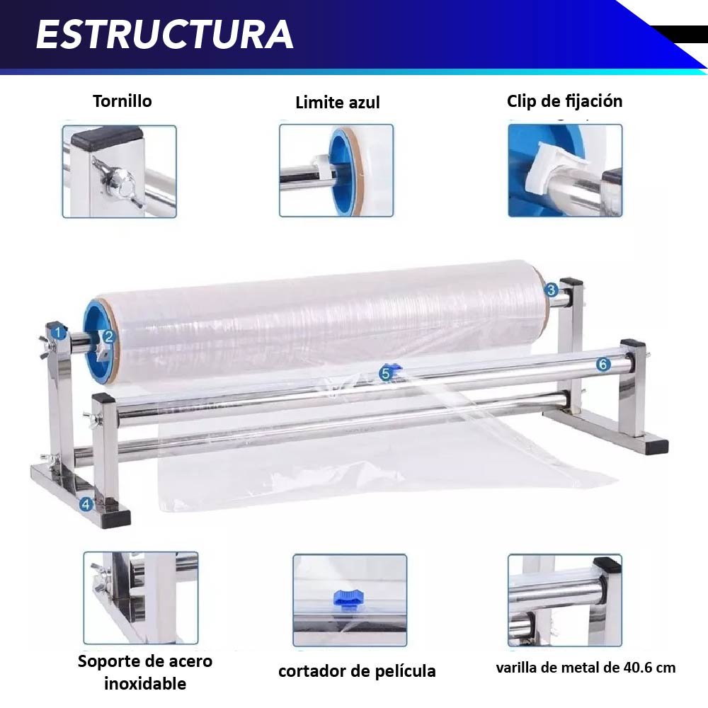 Emplayadora / Dispensador Película Estirable Playo De Mesa