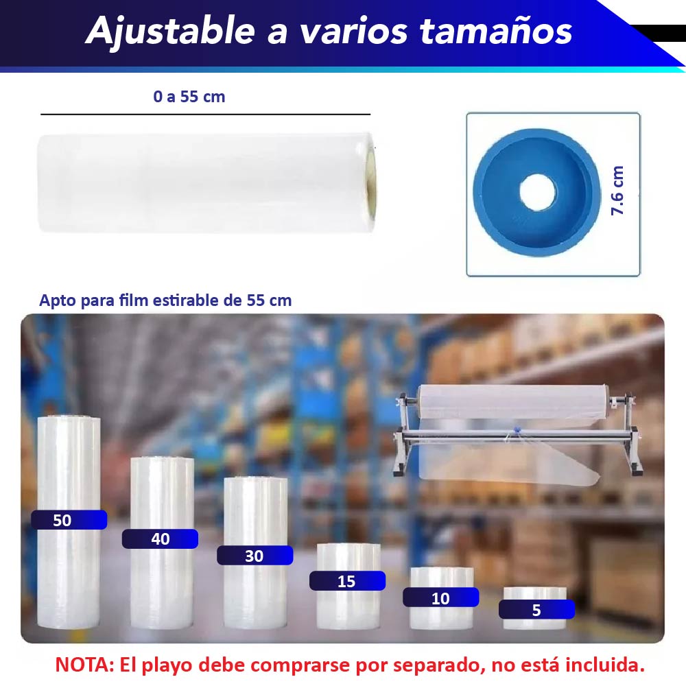 Emplayadora / Dispensador Película Estirable Playo De Mesa