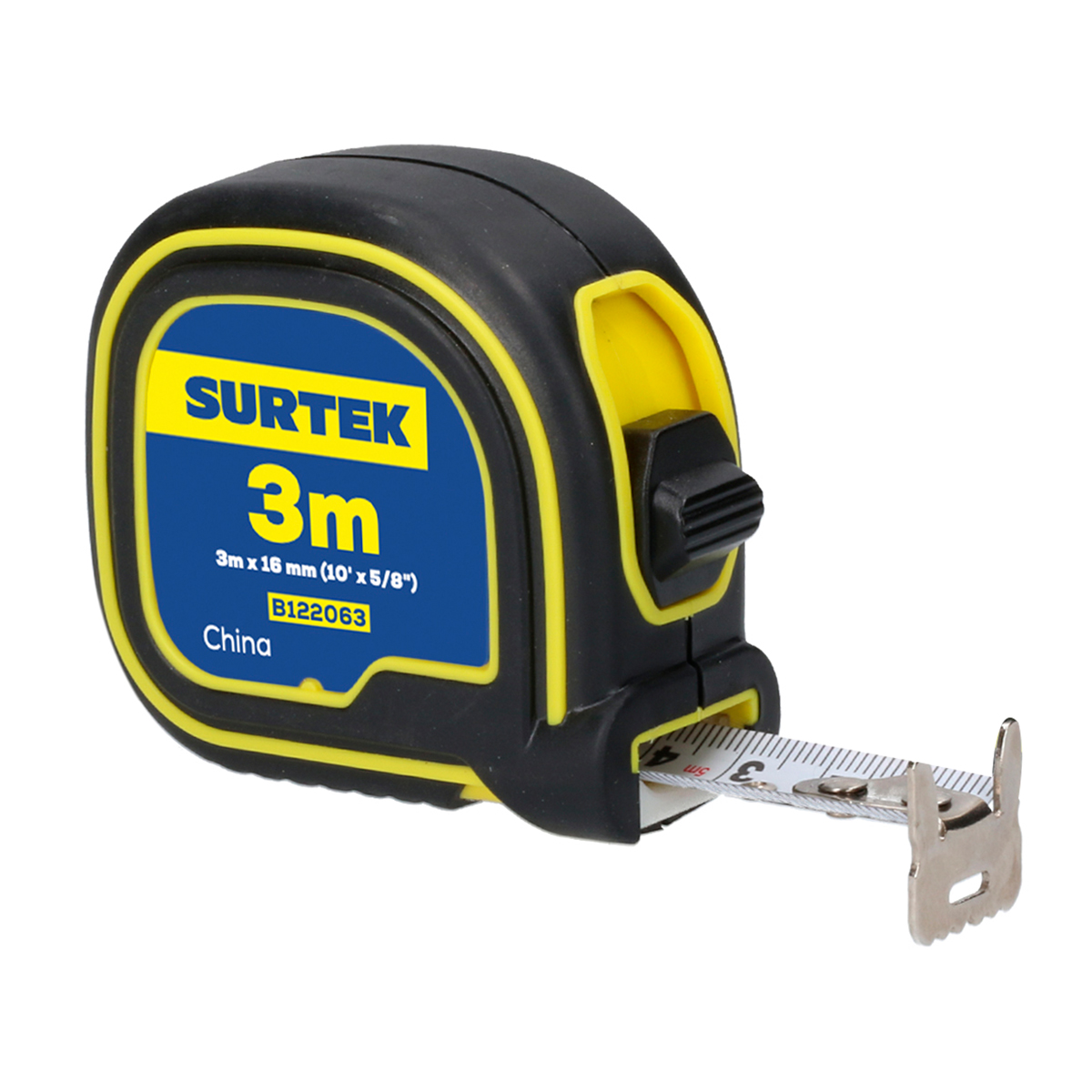 Flexómetro Soft Grip 3m x 5/8pulg Herramientas Surtek