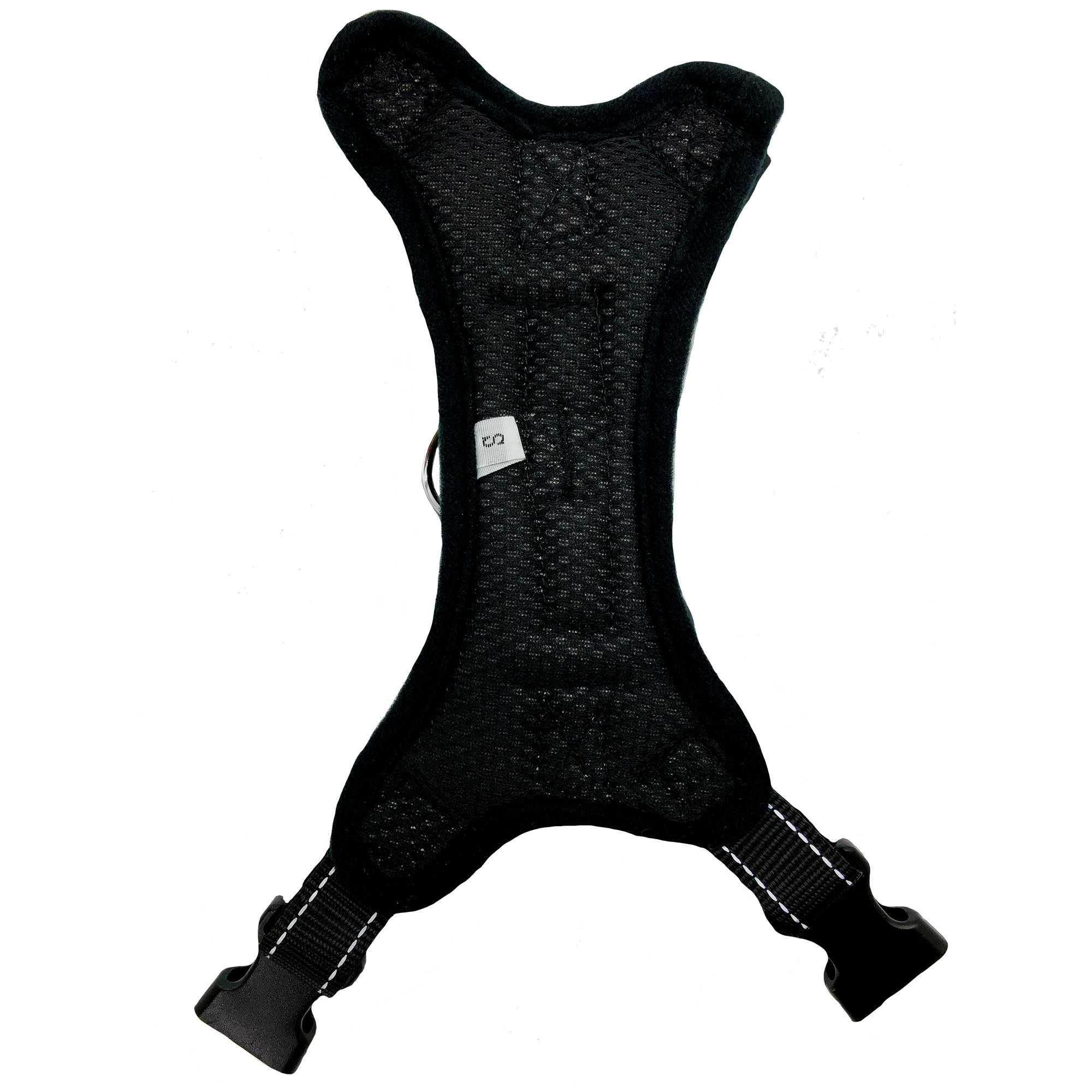 Arnés para Perro pechera de seguridad reflejante Ajustable Negro.