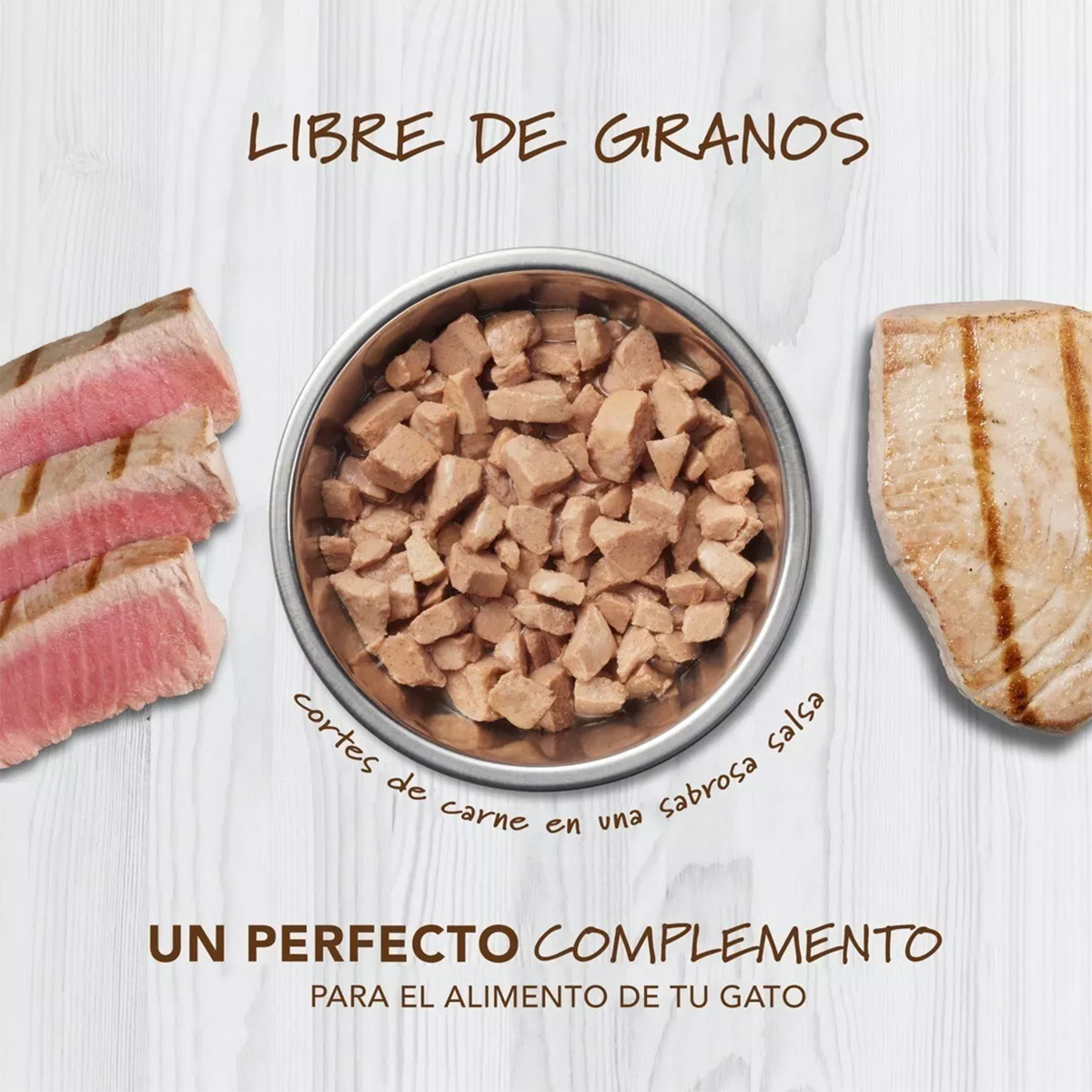 Instinct Alimento Húmedo Healthy Cravings para Gatos con Carne de Atún y libre de granos, 24 pack, sobres de 85 gramos c/u. 
