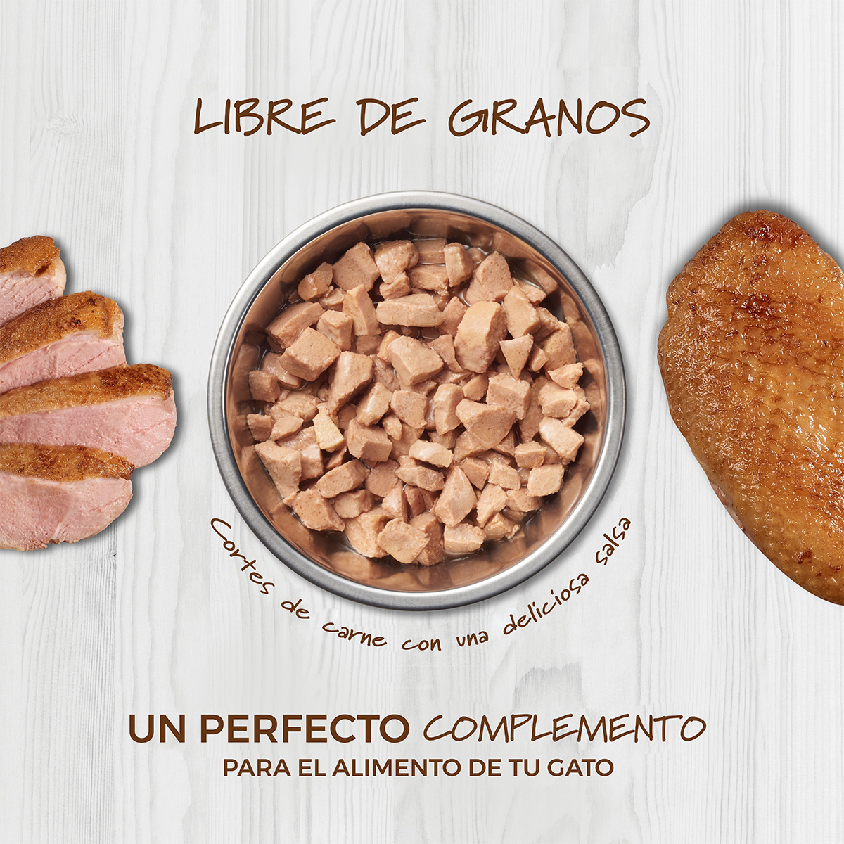 Instinct Alimento Húmedo Healthy Cravings para Gatos con Carne de Pato y libre de granos, 24 pack, sobres de 85 gramos c/u.