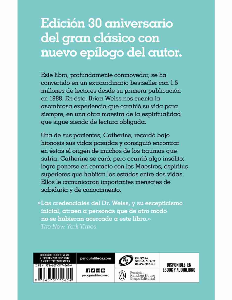 Muchas vidas, muchos maestros Brian Weiss, 