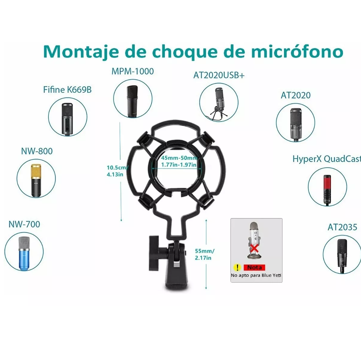 Soporte Brazo Microfono Condensador Para Grabación Estudio
