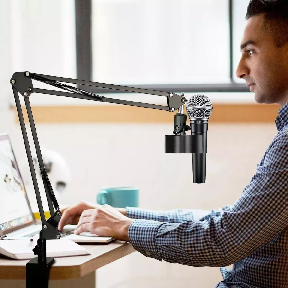 Soporte Brazo Micrófono Ajustable Para Estudio Profesional