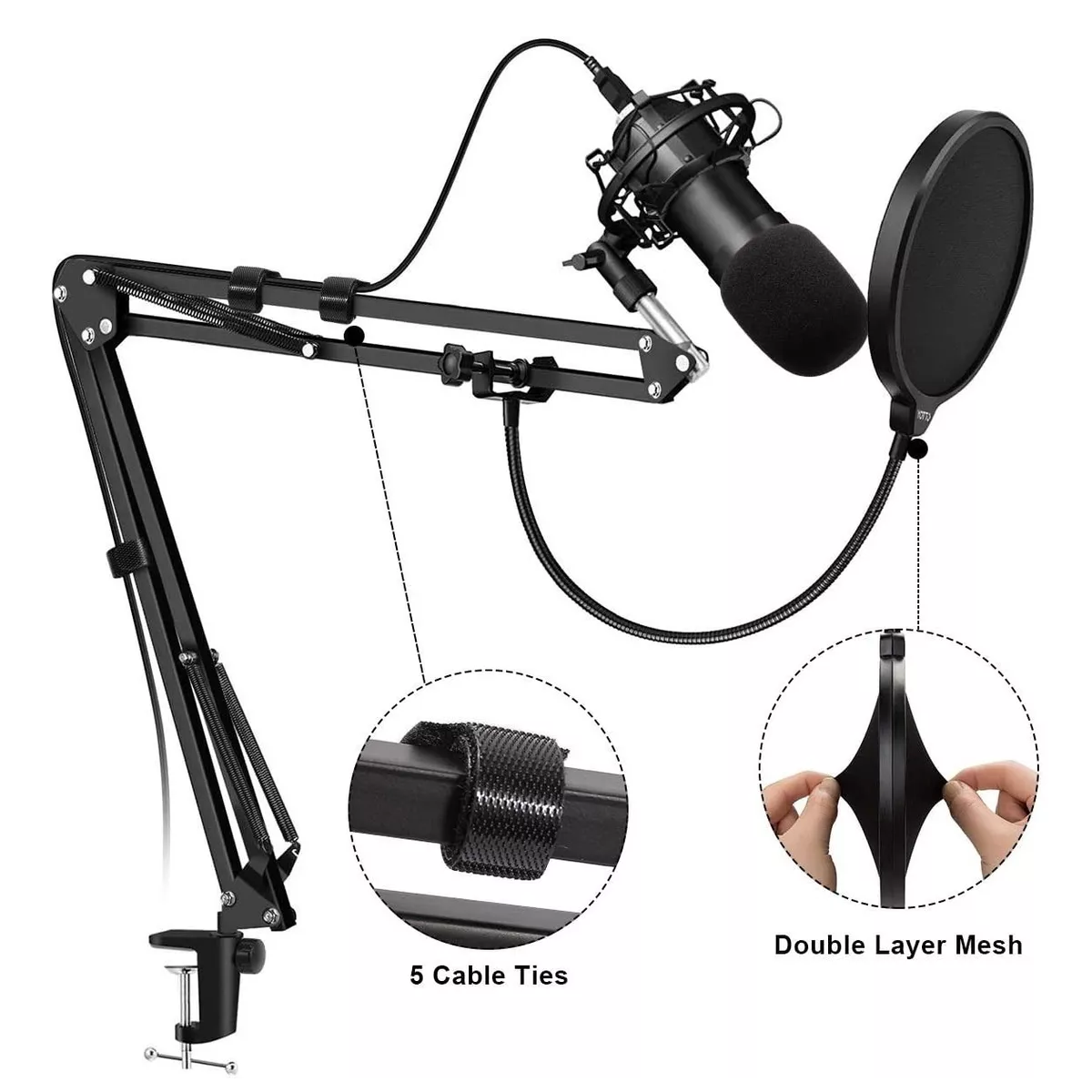 Soporte Brazo Micrófono Para Tiktok Vivo Estudio Grabación