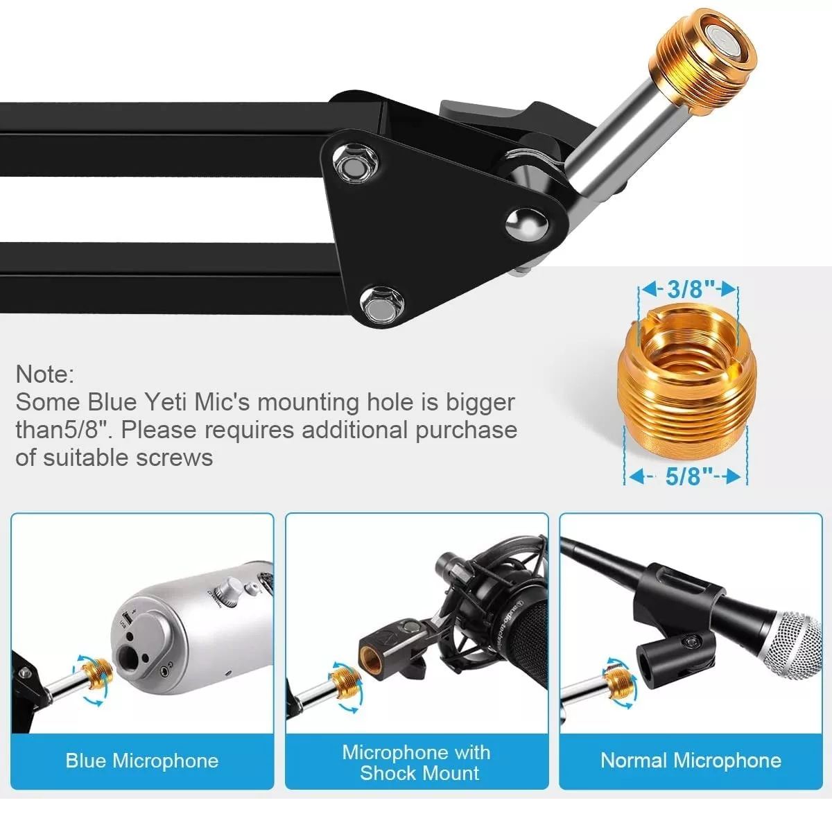 Soporte Brazo Micrófono Para Tiktok Vivo Estudio Grabación