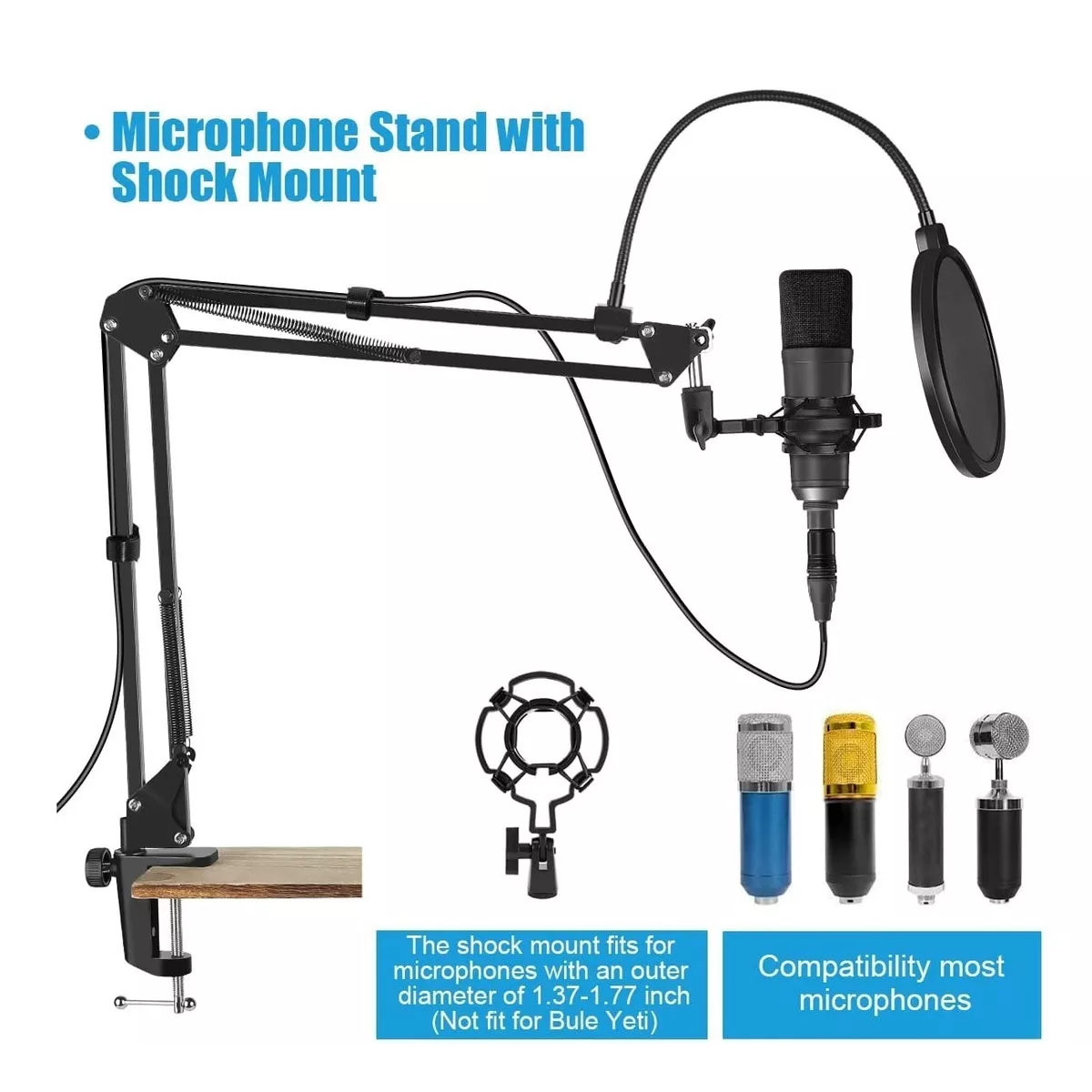 Soporte Brazo Micrófono Para Tiktok Vivo Estudio Grabación