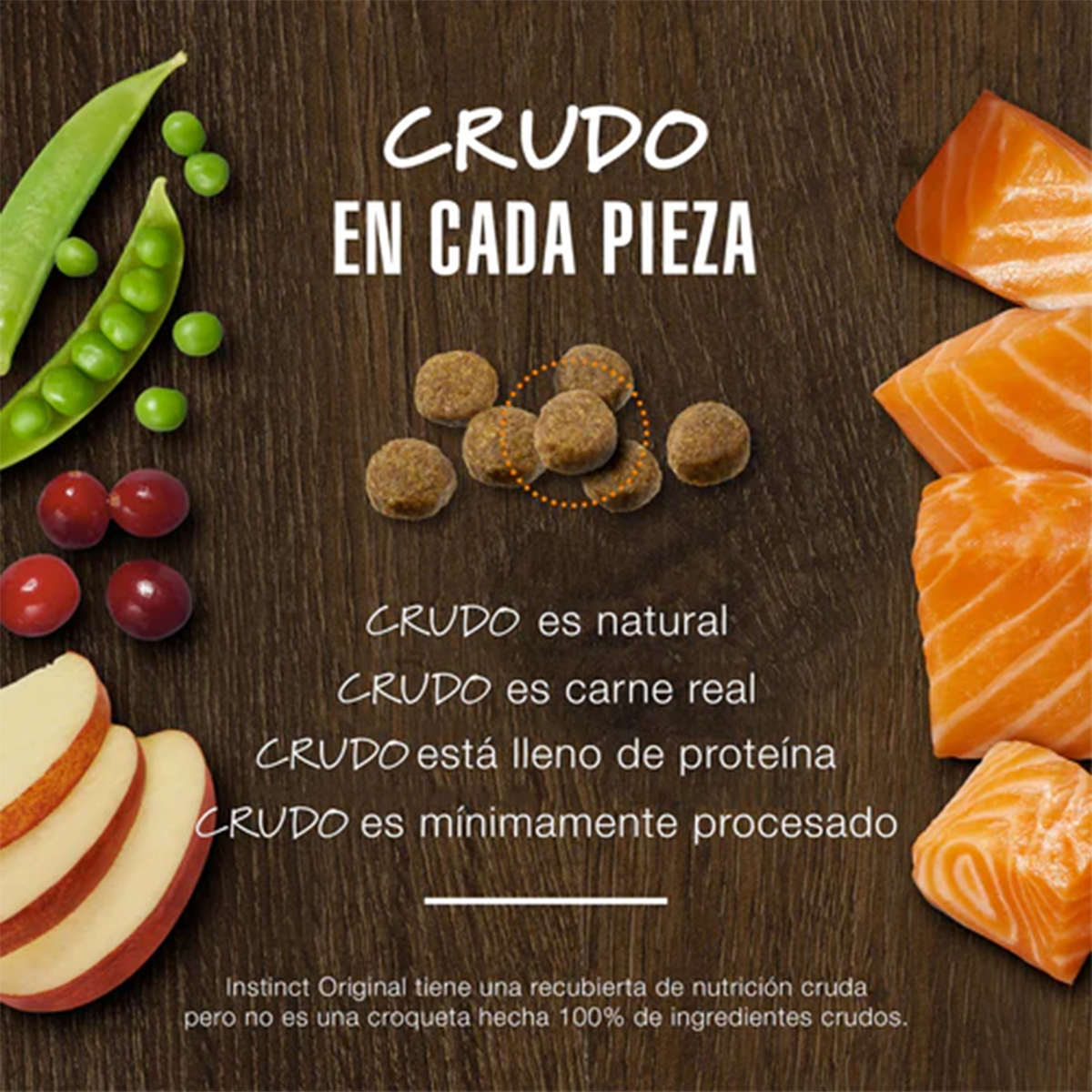 Instinct Original Alimento para Perro con Carne Real de Salmón, Alto en Proteína y libre de granos, 1.8kg