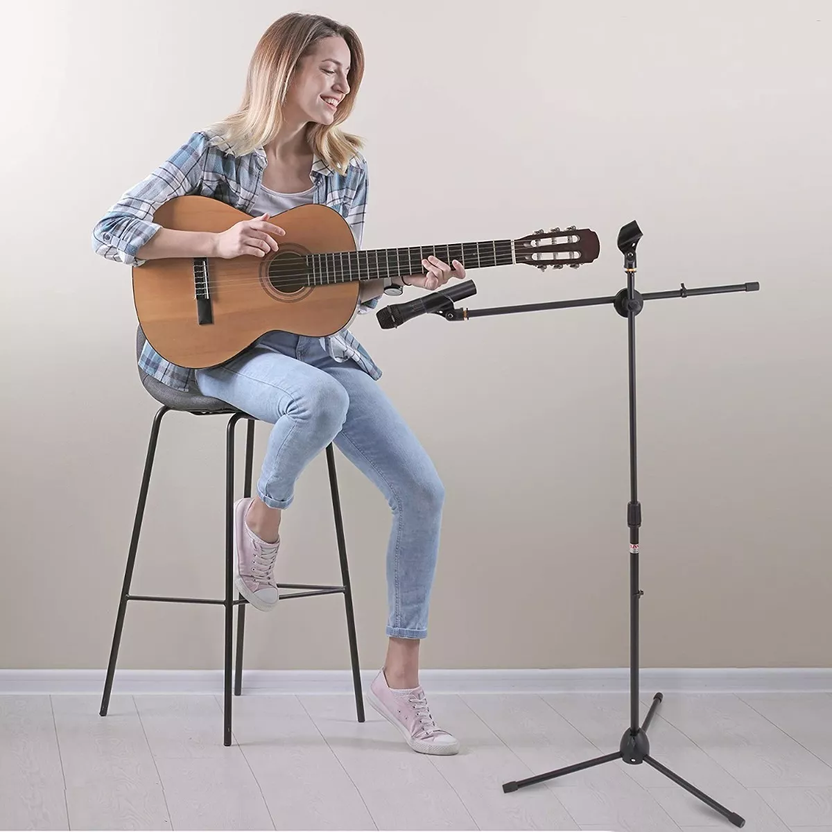 Pedestal Tripie Para Microfono