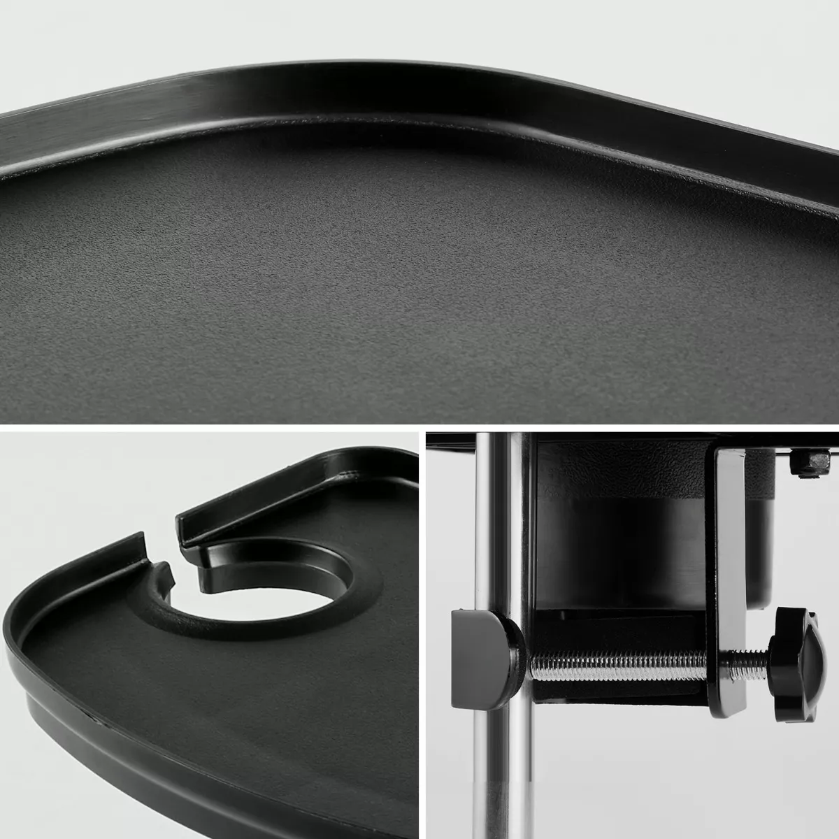 Bandeja De Soporte De Micrófono Ajustable Con Portavasos