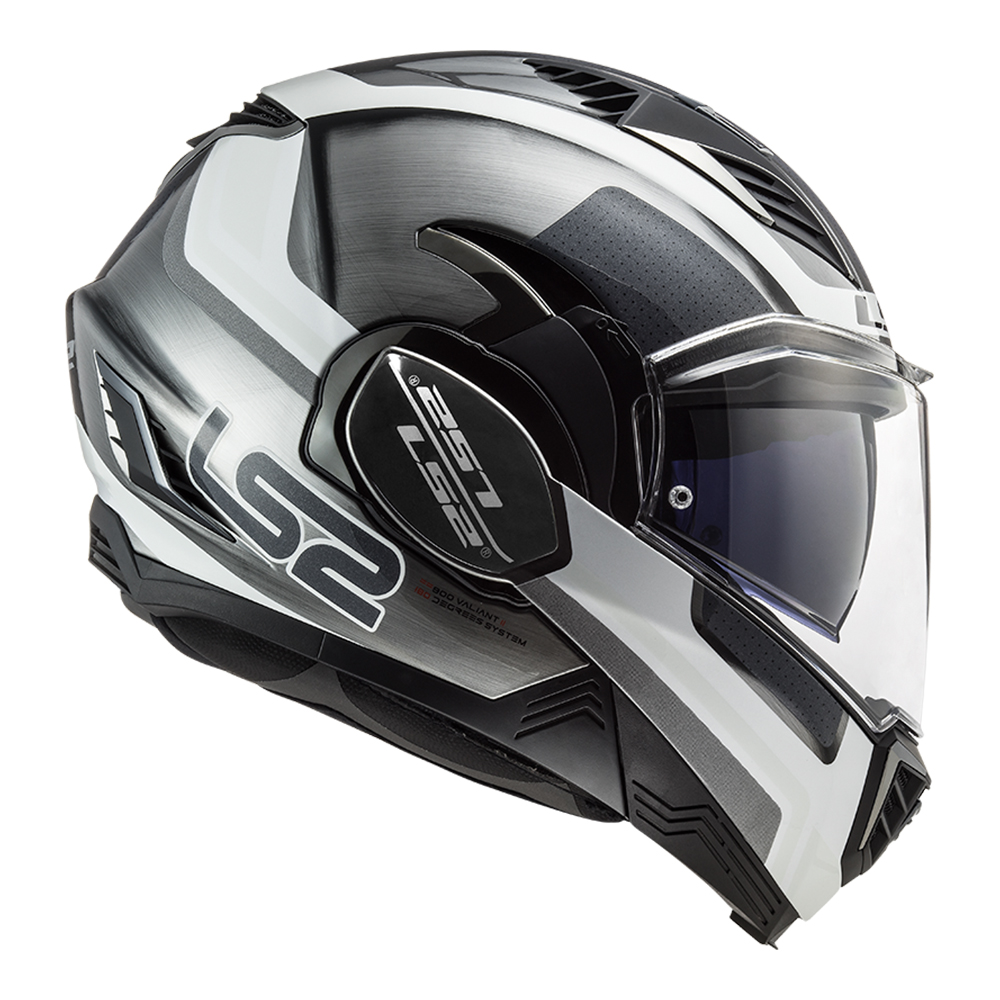 CASCO ABATIBLE LS2 VALIANT II ORBIT BLANCO TITANIUM