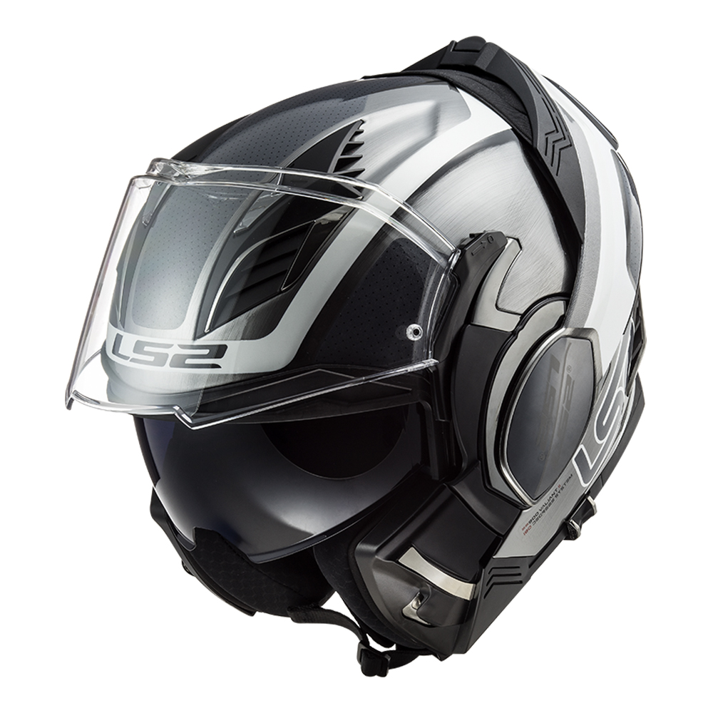 CASCO ABATIBLE LS2 VALIANT II ORBIT BLANCO TITANIUM