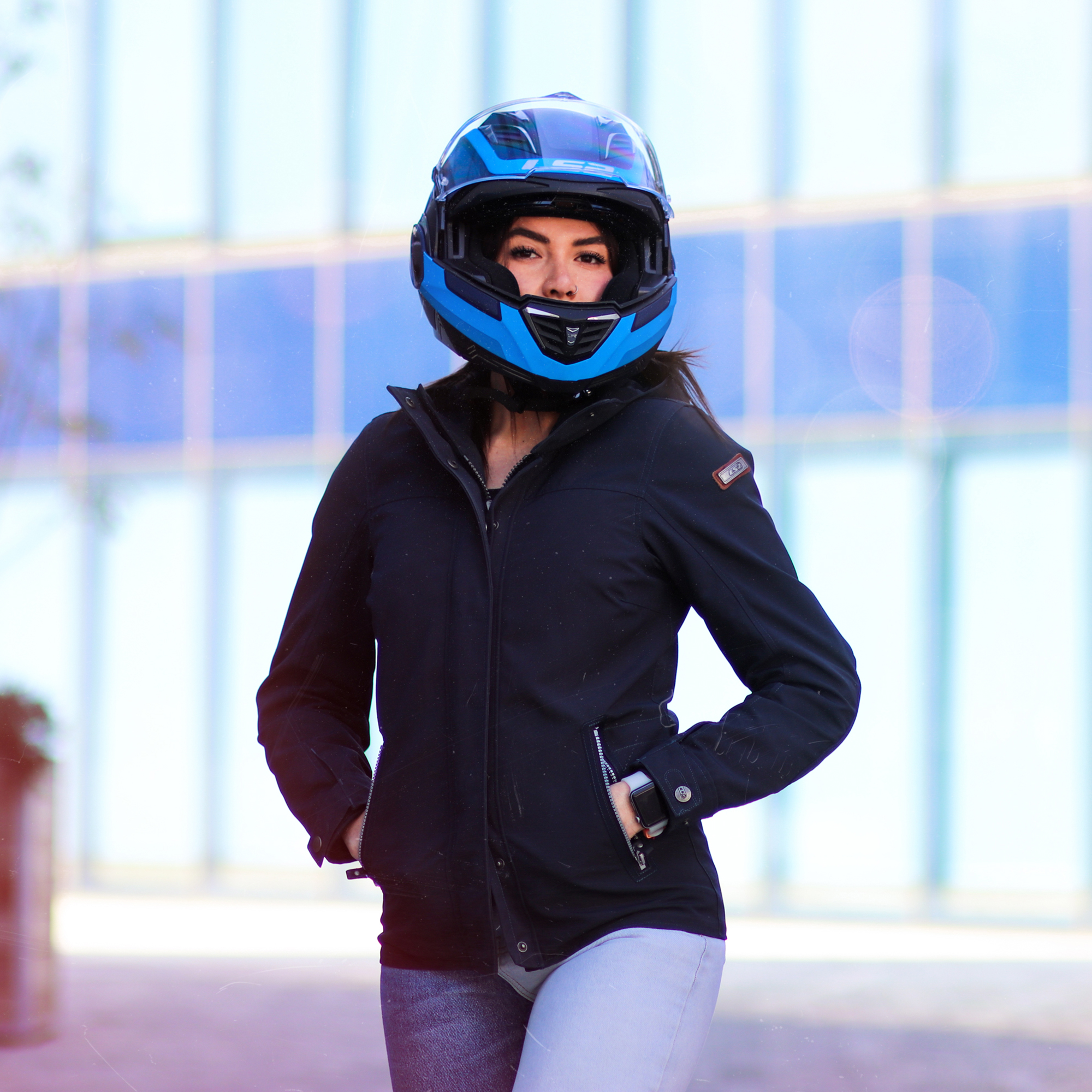 CASCO ABATIBLE LS2 VALIANT II ORBIT BLANCO TITANIUM