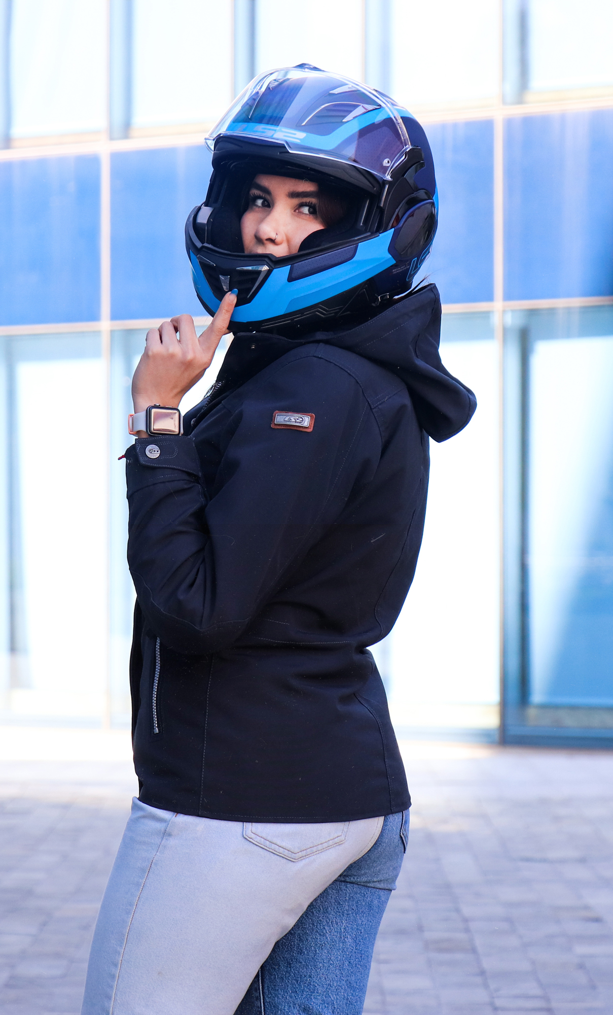 CASCO ABATIBLE LS2 VALIANT II ORBIT BLANCO TITANIUM