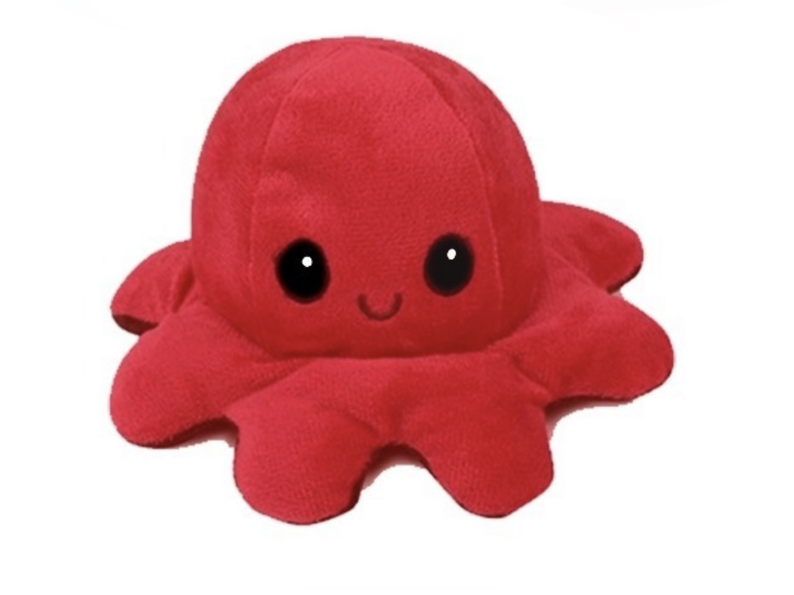 Pulpo Reversible Feliz Enojado color azul rojo FUNBU