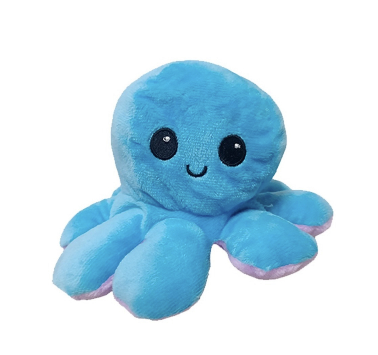 Pulpo Reversible Feliz/Enojado, color morado/azul FUNBU