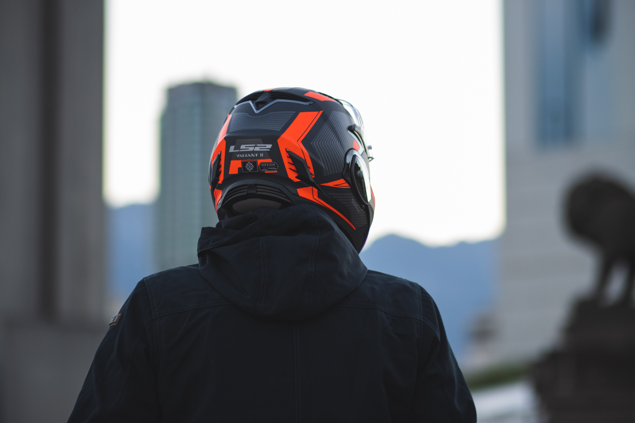 CASCO ABATIBLE LS2 VALIANT II REVO ROJO FF900