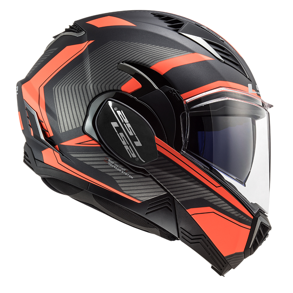 CASCO ABATIBLE LS2 VALIANT II REVO ROJO FF900