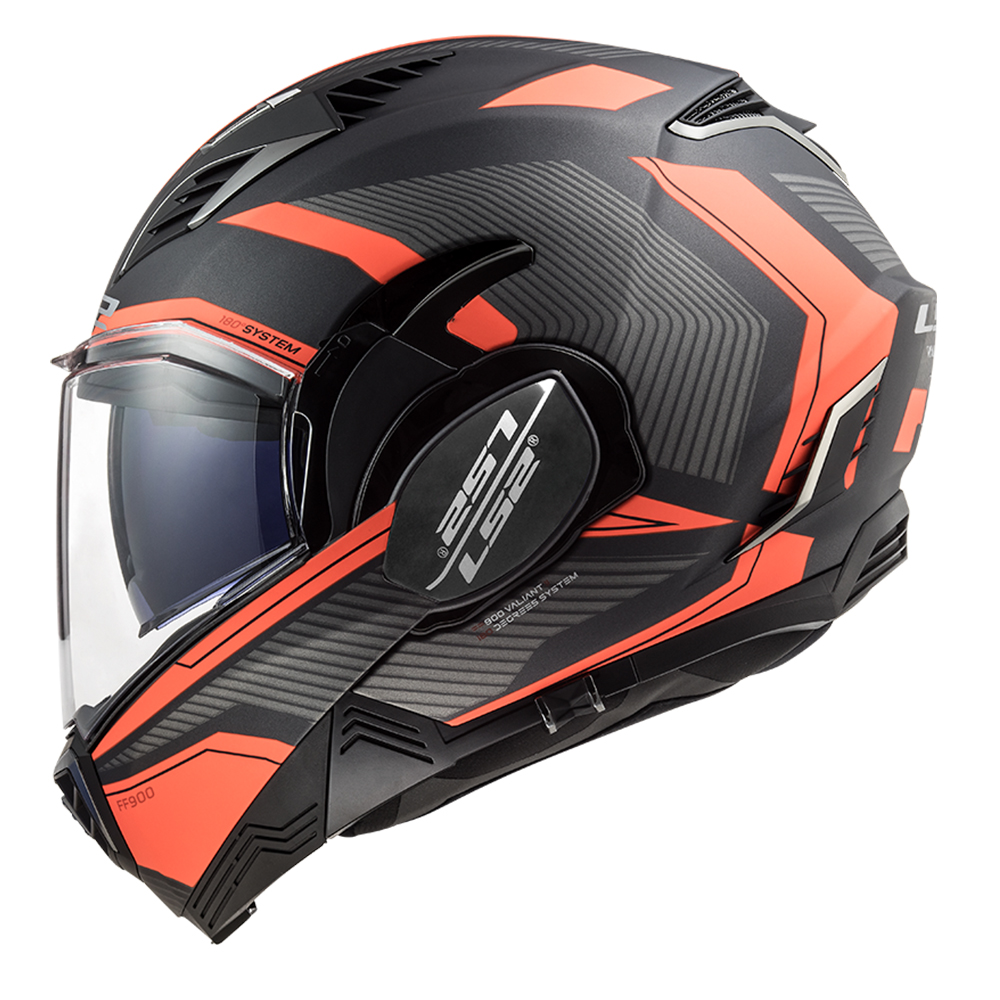 CASCO ABATIBLE LS2 VALIANT II REVO ROJO FF900