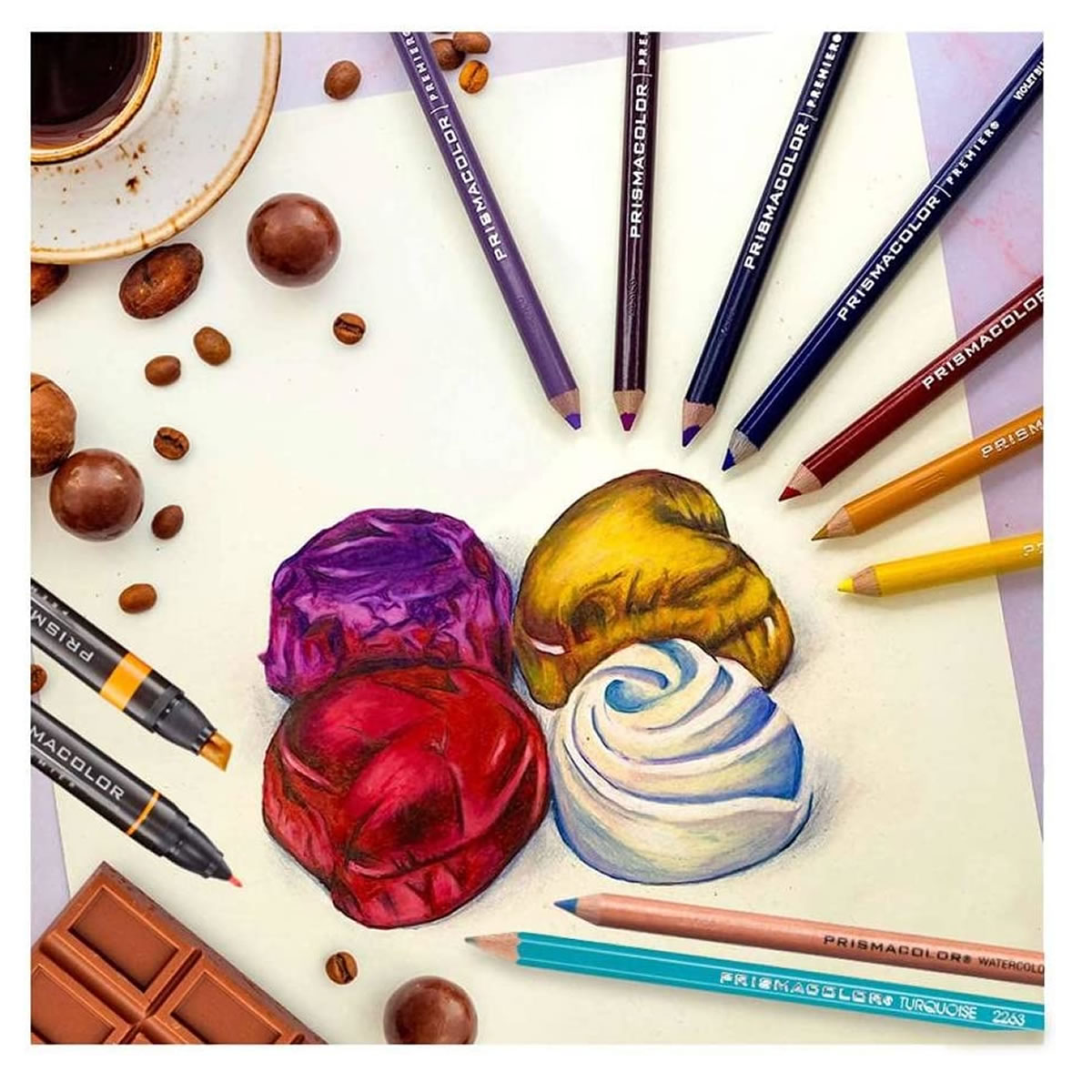 Lápices de Colores 34 Pz Prisma Colors Premier 2183010 SMS