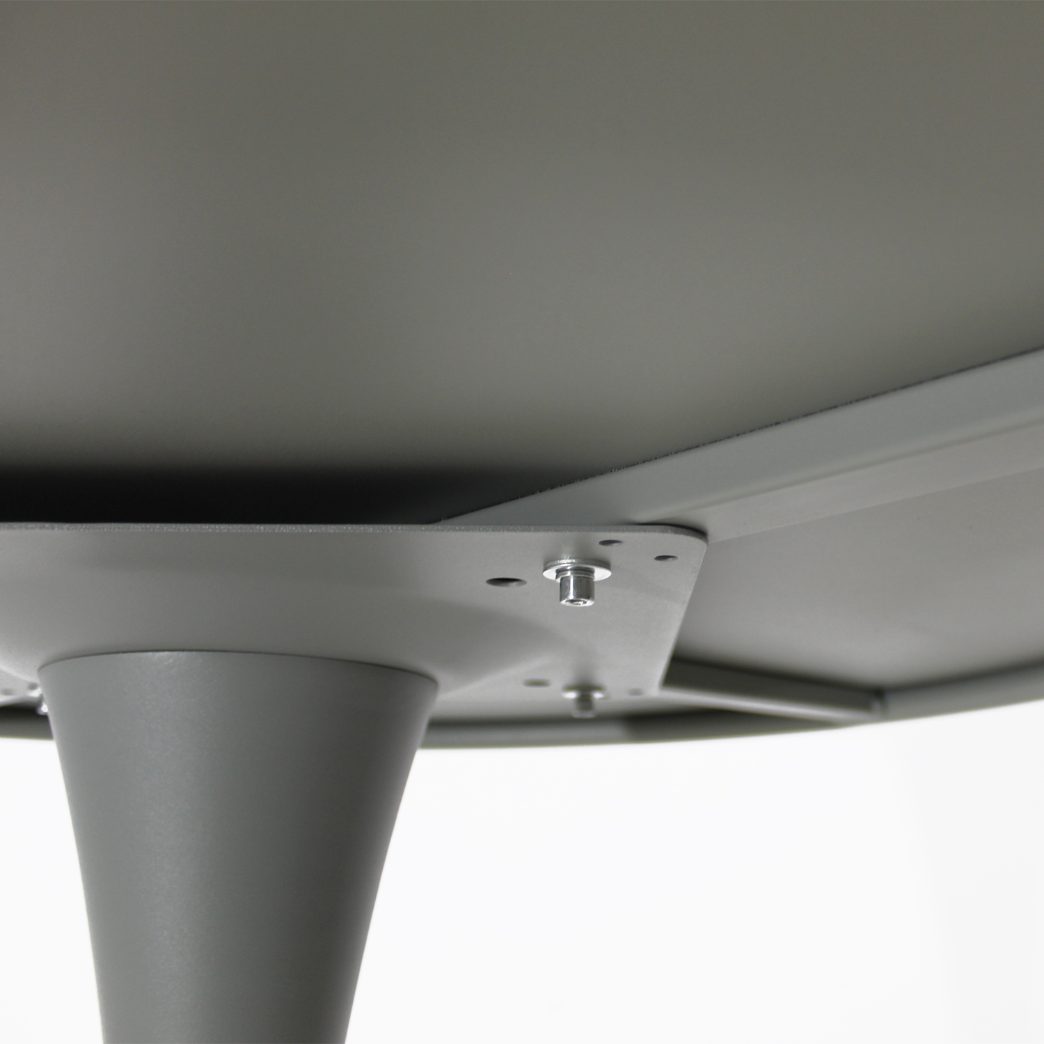 Mesa Alta Vittoria 100 cm Gris Redonda para Exterior Mundo In