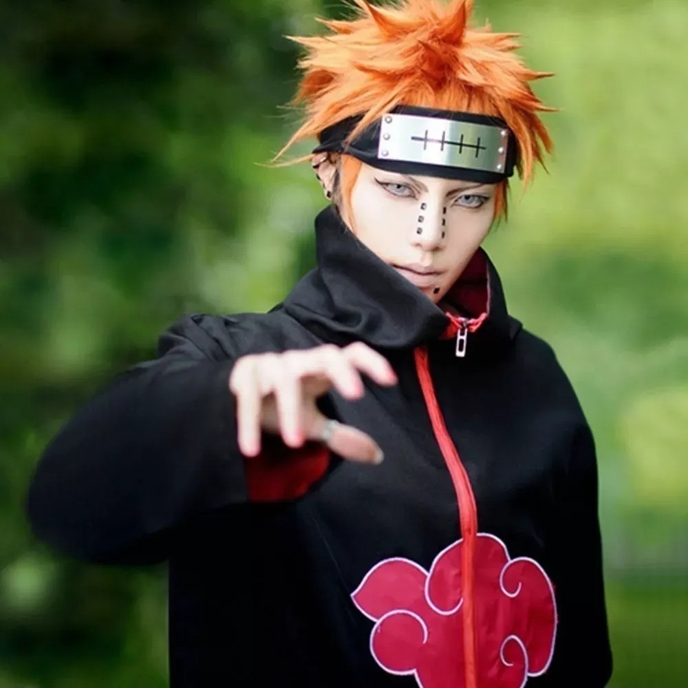 Disfraz De Naruto Akatsuki Ninja Abrigo Capa Cosplay Ropa TALLA M, FUNBU